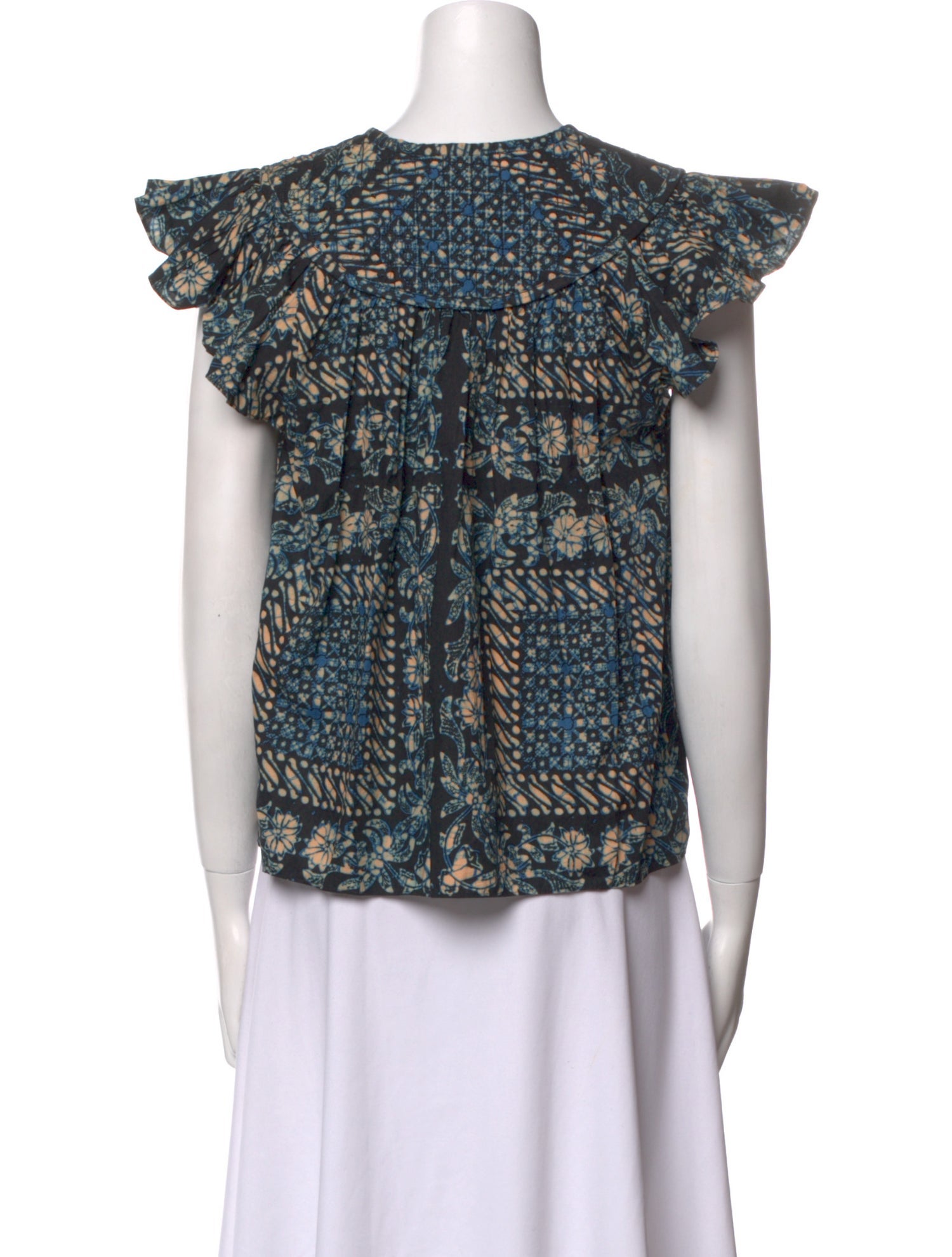 Ulla Johnson Printed V-Neck Blouse